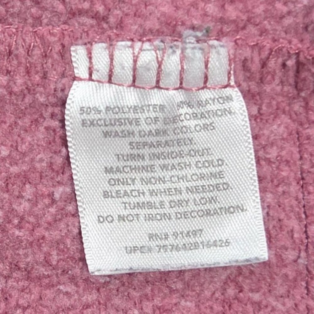 State of Mine Colorado Pink Heart Raglan Long Sleeve Crewneck Sweatshirt Medium - Picture 7 of 7